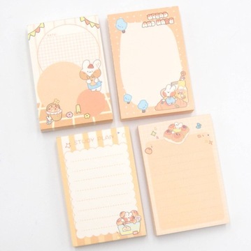 Блокнот, мини-вырывные заметки, зайка, 90 страниц.