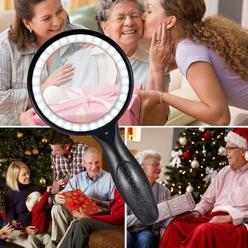 УВЕЛИЧЕНИЕ ДЛЯ ЧТЕНИЯ СО СВЕТОДИОДНОЙ ПОДСВЕТКОЙ ZOOM 30X 60X