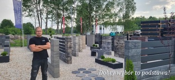 Блок заборный 40х20х20 МОНО СЕРЫЙ сорт 2