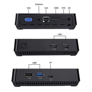 Мини-ПК T11 4/64 ГБ + док-станция для жесткого диска Win10 OEM