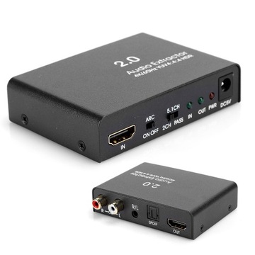 1x1 4K 60 Гц HDMI 2.0 цифровой аудиоэкстрактор