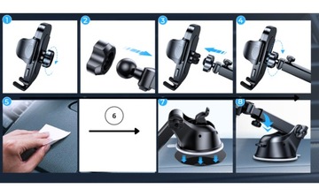 Автомобильный держатель 3в1 КОКПИТ, СТЕКЛО И РЕШЕТКА, ПРОЧНЫЙ, УНИВЕРСАЛЬНЫЙ ДЛЯ АВТОМОБИЛЯ