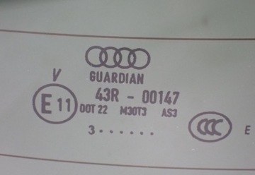 4L0845501 SKLO (OKNO) ZADNÍ TÓNOVANÁ JEDNOTLIVÉ Q7 4L