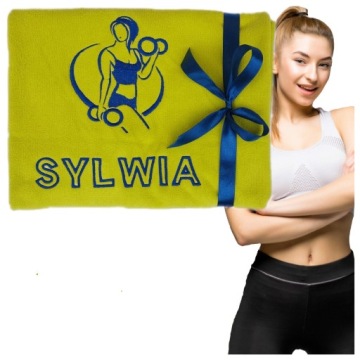 Полотенце для тренажерного зала Женский день подарок для нее тренировки с ее именем