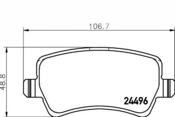 Тормозные колодки TEXTAR 2449602