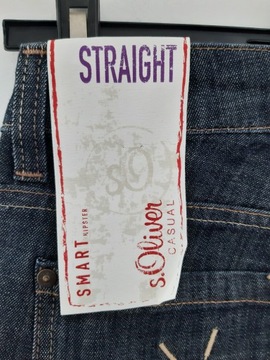 S'OLIVER SPODNIE JEANS unisex roz W34 L34 SMART STRAIGHT