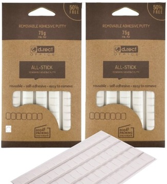 MASA MOCUJĄCA ALL-STICK SAMOPRZYLEPNA BIAŁA 2x75g / 150g