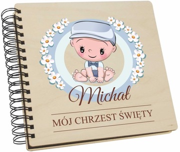 ALBUM NA ZDJĘCIA DREWNIANY KOMUNIA CHRZEST ŚLUB