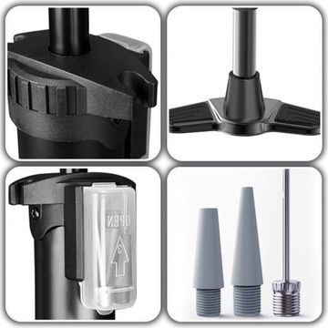 СТАЦИОНАРНЫЙ НАПОЛЬНЫЙ АВТОМОБИЛЬНЫЙ ВЕЛОСИПЕДНЫЙ НАСОС С МАНОМЕТРОМ