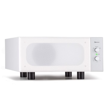 Subwoofer pasywny Auna Linie 501 Slim Subwoofer Bass Reflex 80 W biały