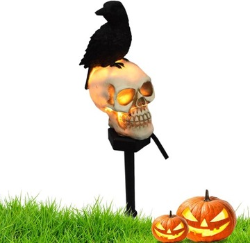 LAMPA OGRODOWA SOLARNA ŚWIECZKI HALLOWEEN OZDOBNA
