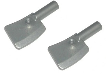 LEGO 2szt Tasak nóż Flat Silver srebrny 98369 Nowy