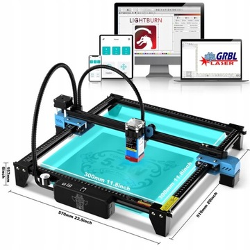 Гравюра/лазерная резак Twotrees TTS-55 Pro 40W 300*300 мм+XL PAD