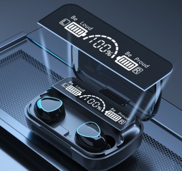 БЕСПРОВОДНЫЕ НАУШНИКИ BLUETOOTH С МИКРОФОНОМ, МОДЕЛЬ POWERBANK 2023 ГОДА