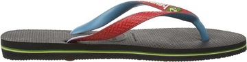 Havaianas Brasil Mix, Klapki i japonki unisex - Dorosły, Czarny/Czerwony (R