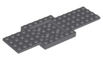LEGO 52037 C szare (DBG) podwozie 6x16 1szt