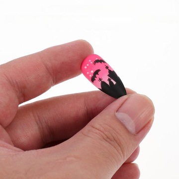 KOBIETY DZIEWCZYNY NARZĘDZIE DO MANICURE SZTUCZNE PAZNOKCIE PREZENT SZTUCZNE PAZNOKCIE 48 SZT