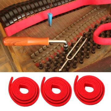 10 шт. шерстяной фетр для настройки фортепиано, 110 см, ремень для настройки фортепиано с немым краном