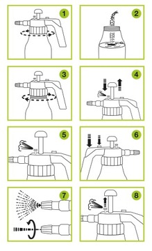 РУЧНОЙ САДОВЫЙ ОПРЫСКИВАТЕЛЬ С РЕГУЛИРУЕМОЙ НАСАДКОЙ GARDENBLAST 2 Л