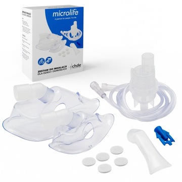 ZESTAW DO INHALACJI DLA INHALATORÓW MICROLIFE DLA DZIECI ORAZ DOROSŁYCH