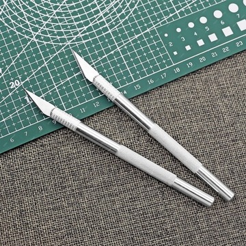 НАБОР СКАЛЬП 11 ТОЧНЫЙ ОСТРЫЙ СЕРЕБРЯНЫЙ МОДЕЛИРУЮЩИЙ НОЖ HT + 5 ЛЕЗВИЙ 11