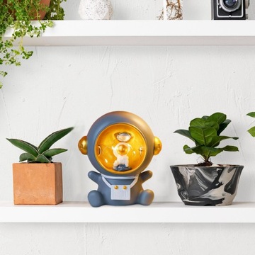 Spaceman Skarbonka Lampka nocna dla dzieci Ozdoba