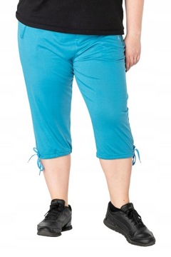 Duże Krótkie Spodenki Damskie Rybaczki 8162-11 7XL