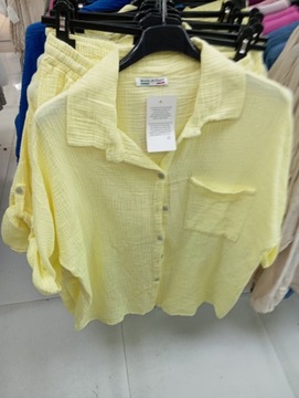 Муслиновый СЕТ, рубашка с коричневыми шортами