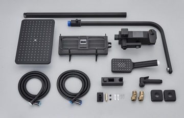 НАВЕРХНОСТНЫЙ ДУШЕВОЙ НАБОР ЧЕРНЫЙ ДУШ ДЛЯ ВАННОЙ КОМНАТЫ ARI RAIN SHOWER