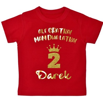 Koszulka t-shirt ALE GRATKA MAM 2 LATKA rozm 92