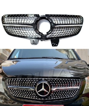 GRILL DIAMOND V KLASA W447 LIFT 2019- CZARNY