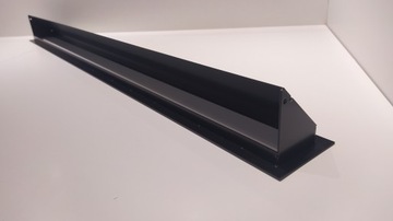 KRATKA KOMINKOWA SF płytka LUFT 90x1000 czarna 9x100 wentylacyjna metalowa