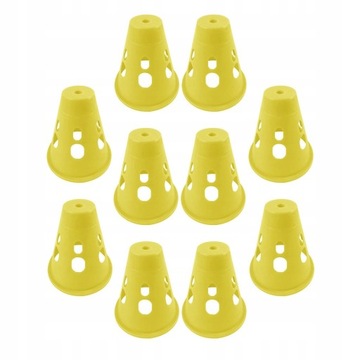 10 шт. Светящиеся светодиодные конусы для катания на роликах.