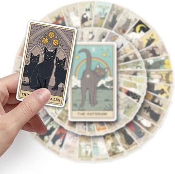 NAKLEJKI DEKORACYJNE TAROT VINTAGE SCRAPBOOKING ZESTAW