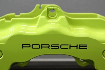 НАКЛЕЙКА НА ЗАДНИЙ ТОРМОЗНОЙ СУППОРТ PORSCHE Hi-TEMP 8 ЛЕТ