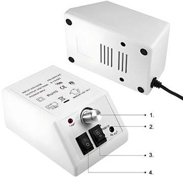 СТАНОК ДЛЯ СВЕРЛЕНИЯ НОГТЕЙ МАНИКЮР-ПЕДИКЮР ПРОФЕССИОНАЛЬНЫЙ НАБОР НОГТЕЧНИКОВ МОЩНОСТЬ 12 Вт