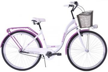 ROWER MIEJSKI 28 damski 3Biegi KOZBIKE K36 + kosz