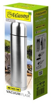 Термос Maestro MR1633 1000 мл крышка с завинчивающейся крышкой