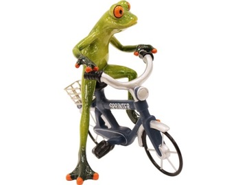 Декоративная статуэтка В ПОДАРОК ​​- Лягушка на велосипеде