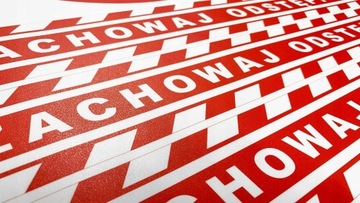 НАПОЛЬНАЯ НАКЛЕЙКА 100 Х 15 СМ СОХРАНЯЙТЕ РАССТОЯНИЕ