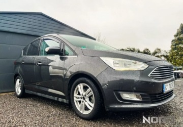 Ford C-MAX II Grand C-MAX Facelifting 1.5 TDCi ECOnetic 105KM 2015 Ford C-MAX Bezwypadkowy, Gwarancja 12m Nowy rozrzad, Titanium, Kredytowanie, zdjęcie 2