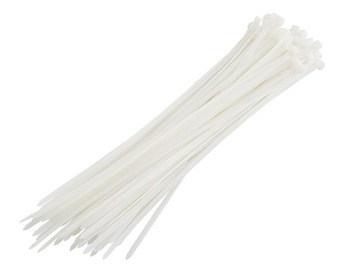Verkatto Opaski zaciskowe białe 2,5x100mm 100szt.