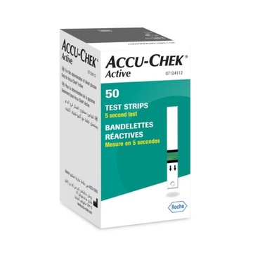 PASKI DO POMIARU GLUKOZY ACCU-CHEK ACTIVE 50 PASKÓW ROCHE