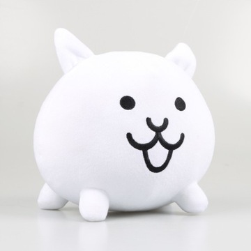 20cm Kawaii The Battle Cats Plush Toy White Neko