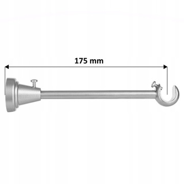 KARNISZ STYLUS POJEDYNCZY CICHE KÓŁKA 160CM/19MM