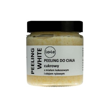 La-Le, Peeling do ciała cukrowy - WHITE, 120 ml