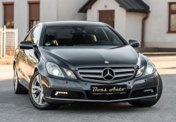Mercedes Klasa E W212 Coupe 350 CDI BlueEFFICIENCY 231KM 2009 Mercedes-Benz Klasa E 350CDI 231KM Ledy Skora Xenon Navi Full Serwis ASo, zdjęcie 1