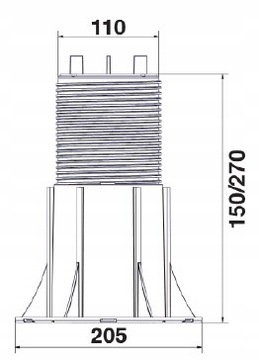 НАБОР ОПОРОВ Регулируемая высота 15-27 см. КОНСТРУКЦИЯ ТЕРРАСЫ