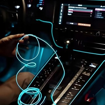 ВОЛОКОННО-ОПТИЧЕСКОЕ ДЛЯ ОСВЕЩЕНИЯ САЛОНА АВТОМОБИЛЯ 7M RGB ПОЛОСКА + ПРИМЕНЕНИЕ