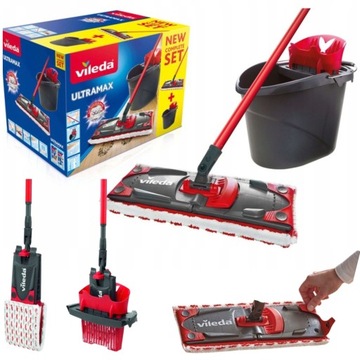 Wiadro i mop płaski Vileda UltraMax BOX 36 cm